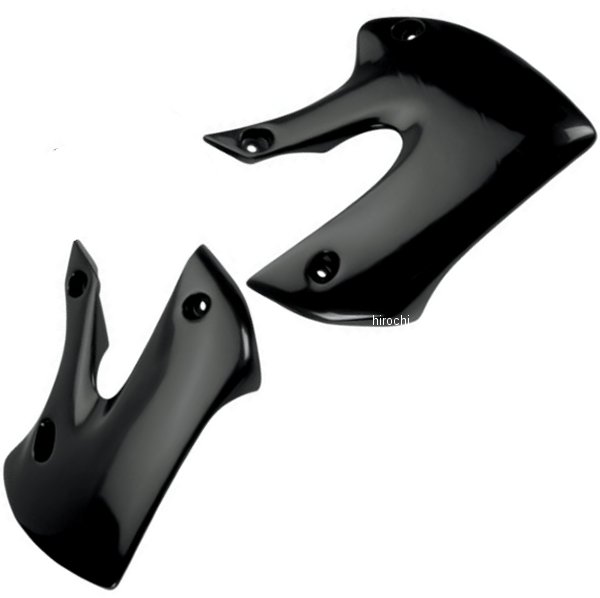 ラジエーターカバー 01年以降 スズキ、カワサキ 黒