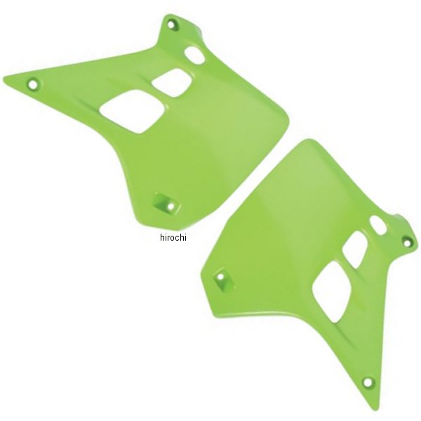 ラジエーターカバー 90年-91年 KX250 KXグリーン