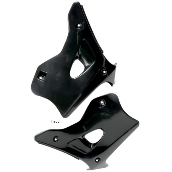 ラジエーターカバー 94年-98年 KX250、KX125 黒