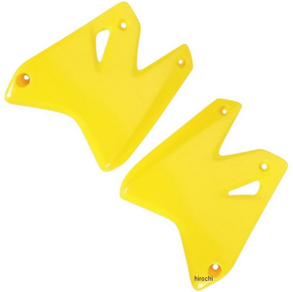 ラジエーターカバー 00年-07年 DR-Z400、KLX400 RMイエロー