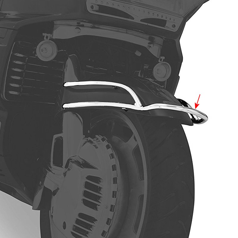 418673   フロント フェンダー レール 88年-00年 GL1500 クローム