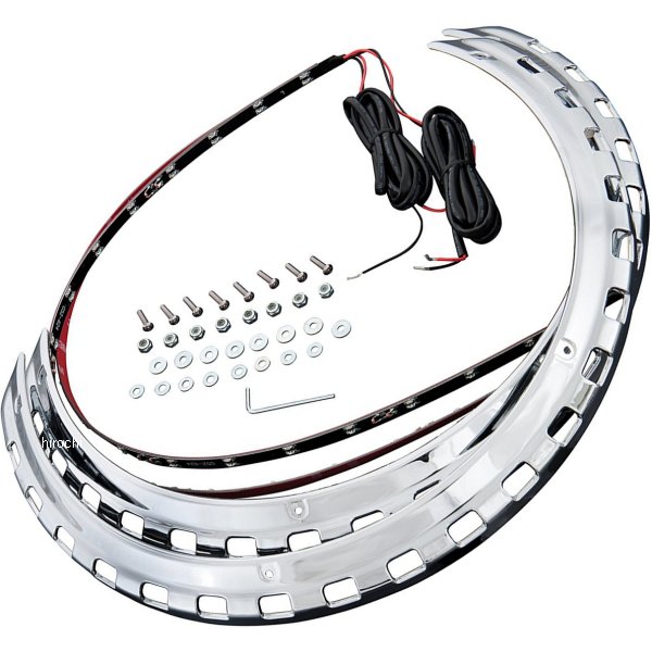 418678   ローターカバー アクセント 3色 LED 88年-00年 GL1500 クローム