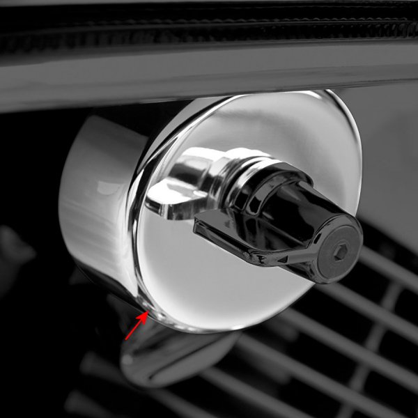 418721   フューエルコック カバー ホンダ VTX1300、VT1100、VT750 クローム