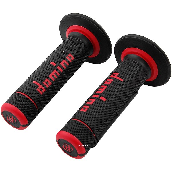 グリップ デュアル ハーフワッフル 黒/赤 左右