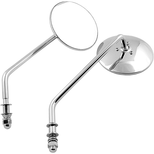 ミラー ラウンド クローム ロング (左右ペア)