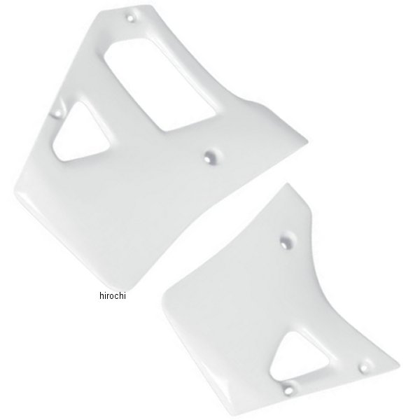 ラジエーターカバー 88年-89年 YZ250、YZ125 白