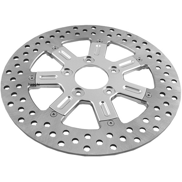 【セール特価】 ローター 11.5インチ フロント 左または右 デルマー クローム 00年以降 ハーレー