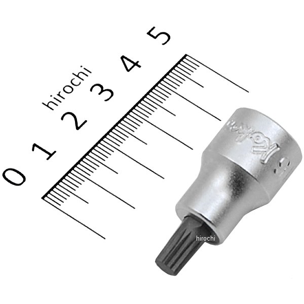 3/8インチsq 3重4角ビットソケット(XZN) 全長38mm M6