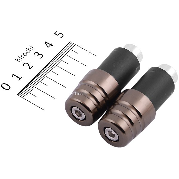 アルミグリップエンド チタン 2個1セット モンキー APE50/100 XR50/100