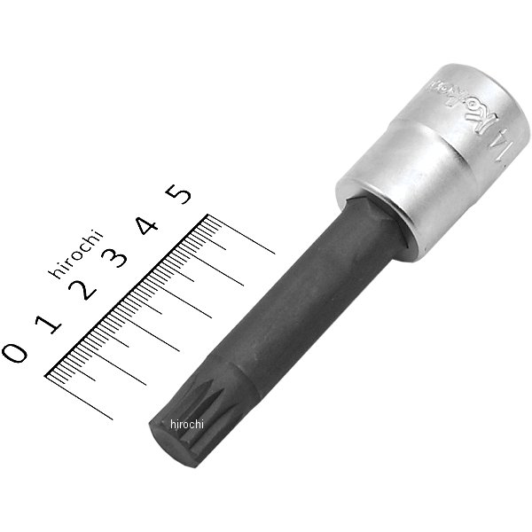 1/2インチsq 3重4角ビットソケット(XZN) 全長100mm M14