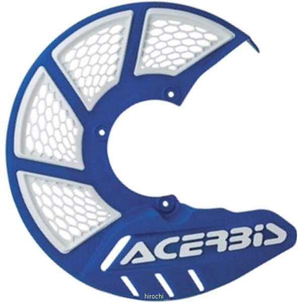 X-Brake ディスク カバー ベント付き 青/白