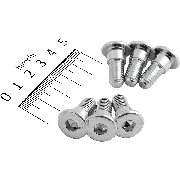 ショートローターボルト M8x20mm P1.25 スチール 6本入り