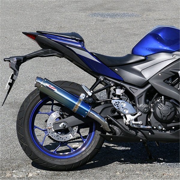 スリップオンマフラー 80D-RAPTOR YZF-R25 ブルーチタン