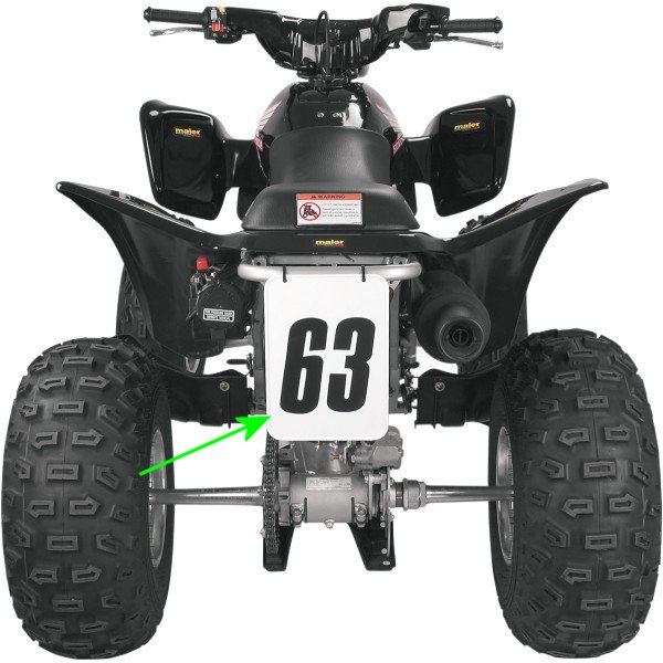 ナンバープレート 7インチ(178mm) x 10インチ(254mm)　汎用 長方形 白