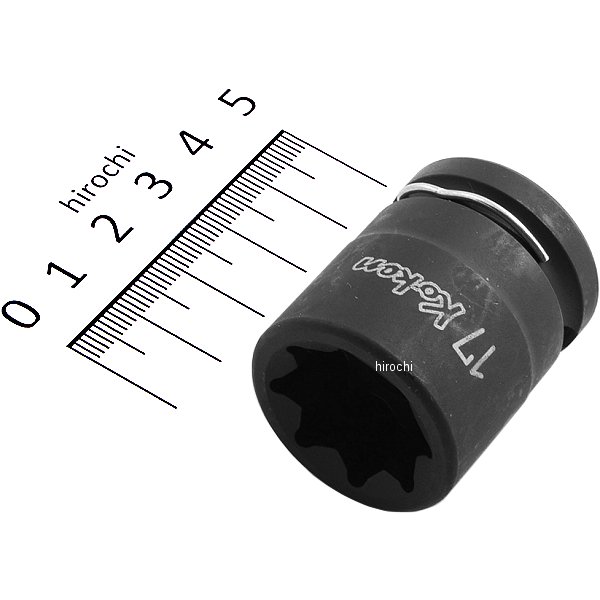 1/2インチsq インパクト2重4角ソケット 17mm