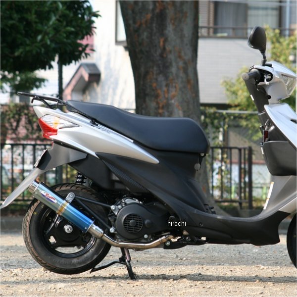 フルエキゾースト 80D-RAPTOR アドレスV125S CF4MA ブルーチタン