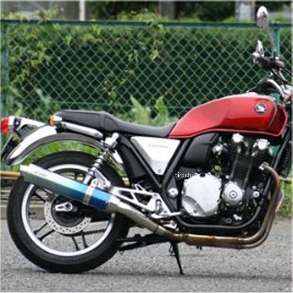 スリップオンマフラー 80D-RAPTOR CB1100 SC65 ブルーチタン