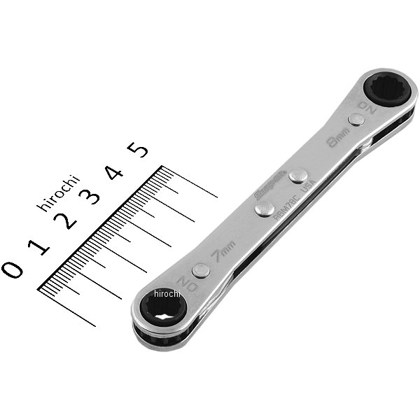 0°オフセット スタンダード レンチ 12角 7-8mm