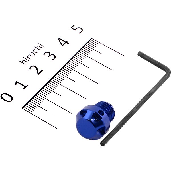 ミラーホールカバーキャップ NASAタイプ 1個入り 10mm逆ネジ 青