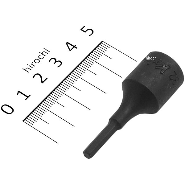 3/8インチsq ヘックスビットソケット 全長52mm 5/32インチ