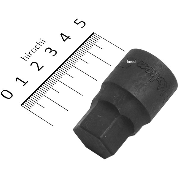 1/2インチsq ヘックスビットソケット 全長43mm 19mm