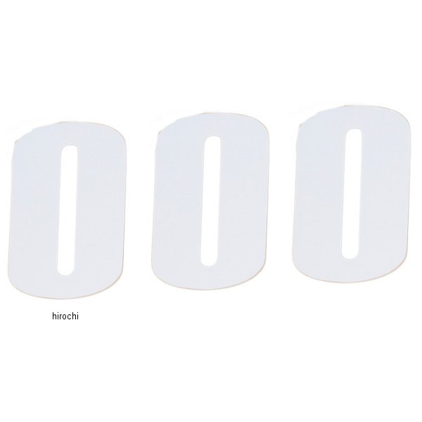 【セール特価】 ナンバー 4.5インチ(114mm) #0 白 (3枚入り)
