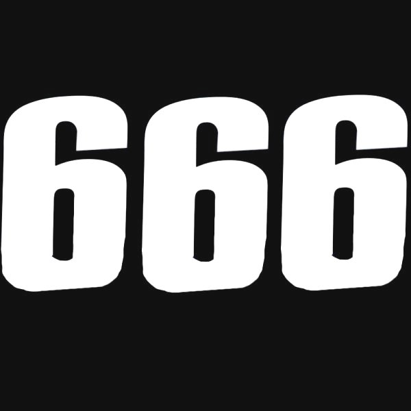 【セール特価】 ナンバー 4.5インチ(114mm) #6 白 (3枚入り)