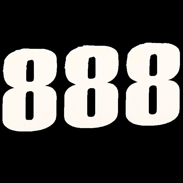 【セール特価】 ナンバー 6インチ(152mm) #8 白 (3枚入り)