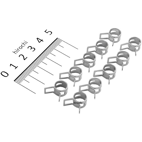 ホースクランプ 3価黒メート処理 10個入り TS080-06-00-T