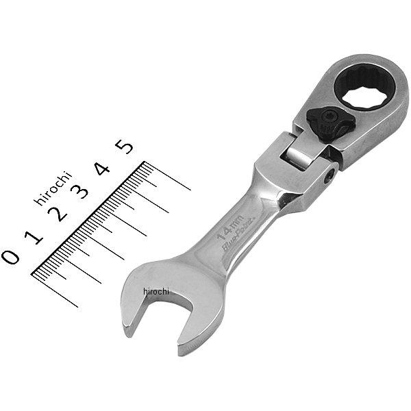 ブルーポイント 15°オフセット フレックス ヘッド スタビ ラチェット 12角 14mm