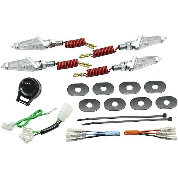 LEDダガーウインカーキット 16年 グロム メッキ クリアレンズ