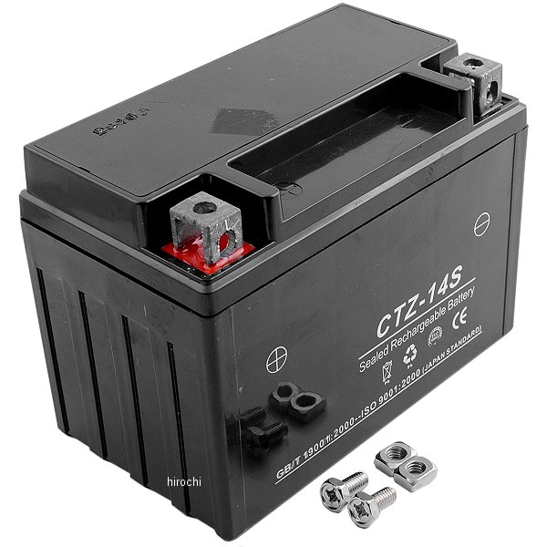 MFバッテリー 12V YTZ14S、FTZ14S互換