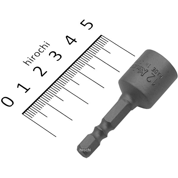 1/4インチ H ナットセッター(W溝) 全長50mm 12mm