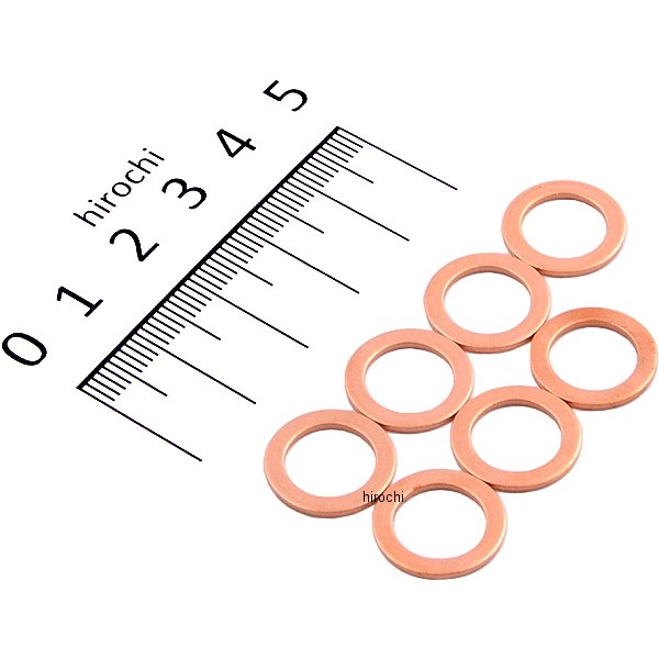 クラッシュワッシャー 内径10mm 銅 7枚入り