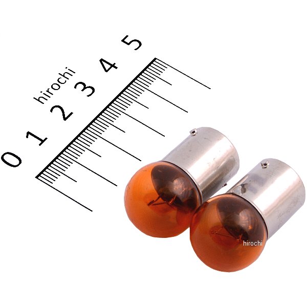 口金シングル球 12V15W ウインカー球 (オレンジ) (2個入り)