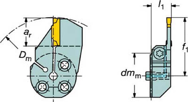 コロターンSL コロカット1・2用突切り・溝入れブレード