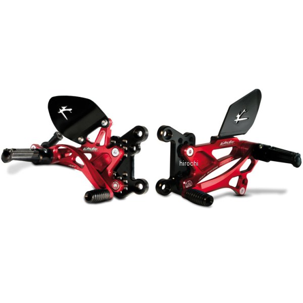 バックステップ ストリート ポジション変更可 15年以降 GSX-S1000 ABS タイプ2.5　赤