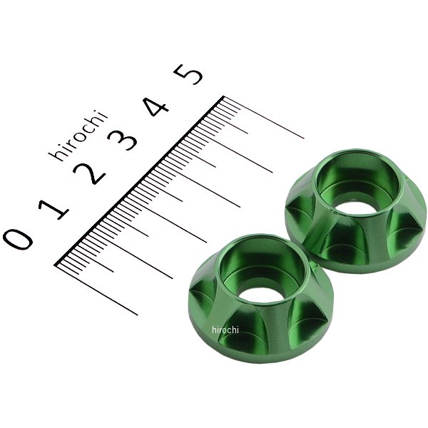 キャップホルダー NASAタイプ M8用 2個入り ライトグリーン