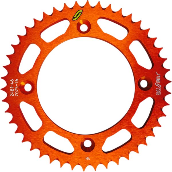 リア スプロケット 46T/428 KTM 85/105 アルミ オレンジ