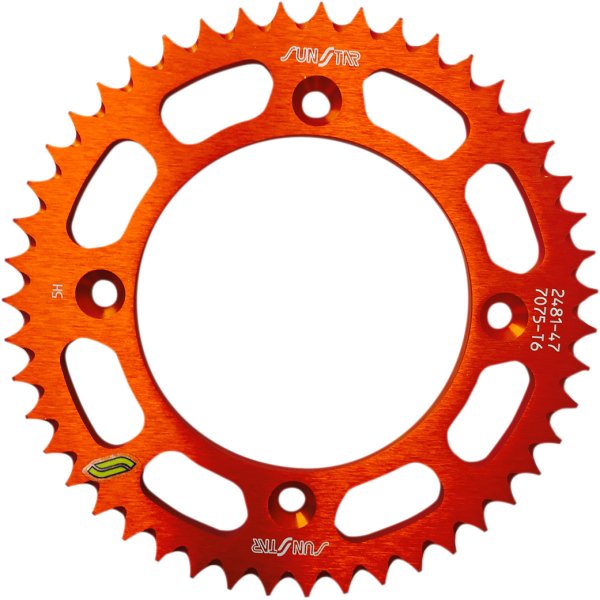リア スプロケット 47T/428 KTM 85/105 アルミ オレンジ