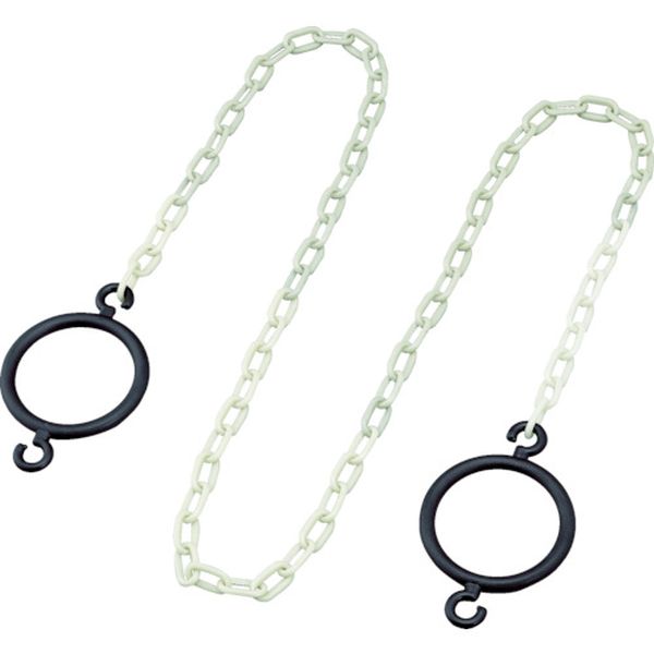 コーン用高輝度蓄光プラスチックチェーン(リング付) 長さ2m PE