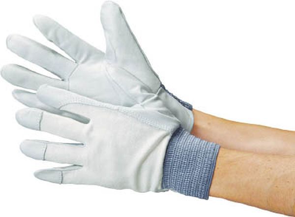 牛本革手袋 126P白 LL