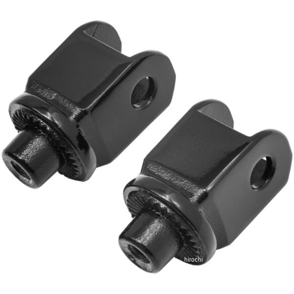 フットペグ 取付金具 スプライン (左右ペア) フロント ホンダ 黒