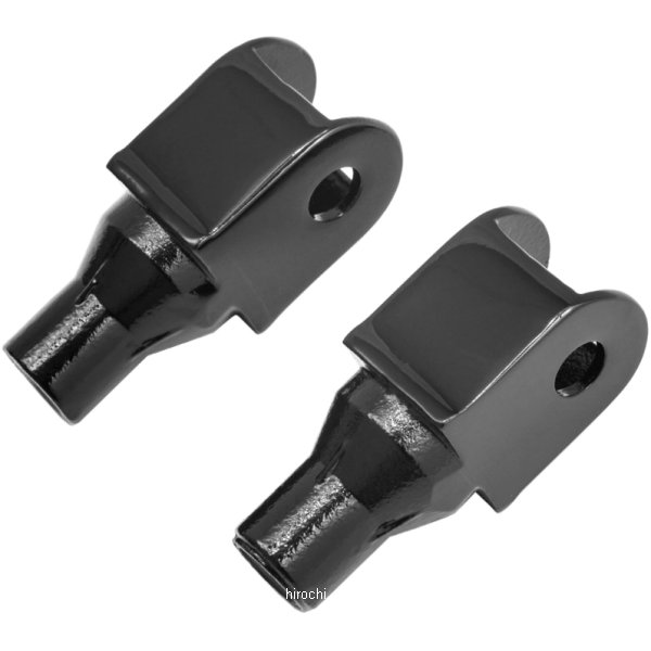 フットペグ 取付金具 テーパー (左右ペア) フロント ホンダ 黒