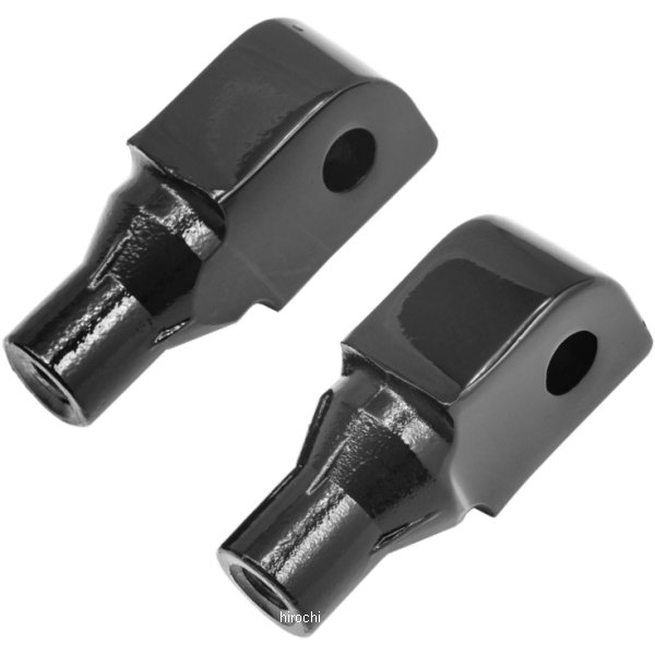 フットペグ 取付金具 テーパー (左右ペア) ヤマハ、カワサキ 黒