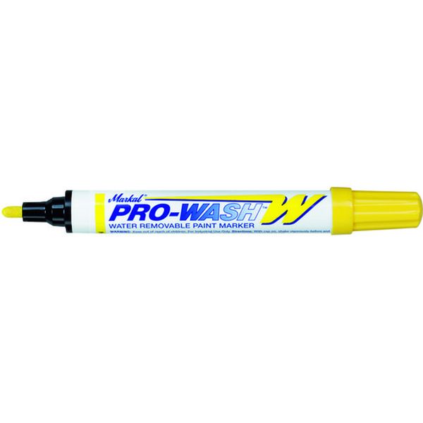 Markal 工業用マーカー「PRO WASH」 黄