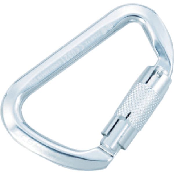 アルミ変形D型カラビナ ツイストロック式