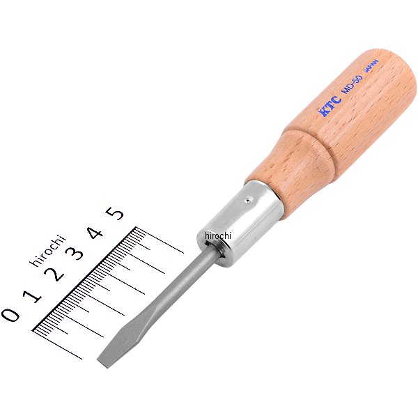 木柄ドライバ マイナス貫通タイプ 4.5mm幅