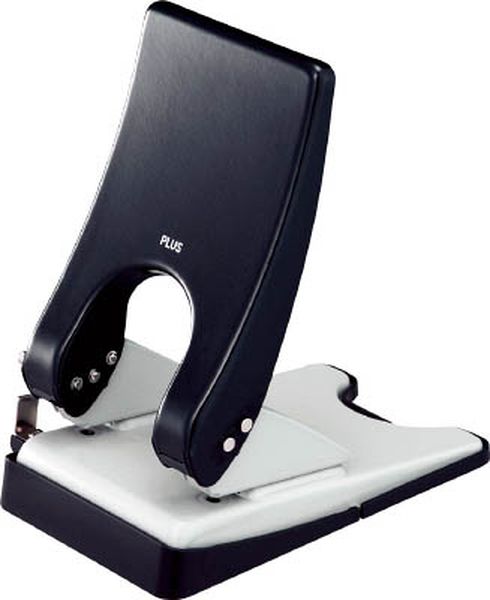 2穴パンチ フォース1/2 L 黒 30766