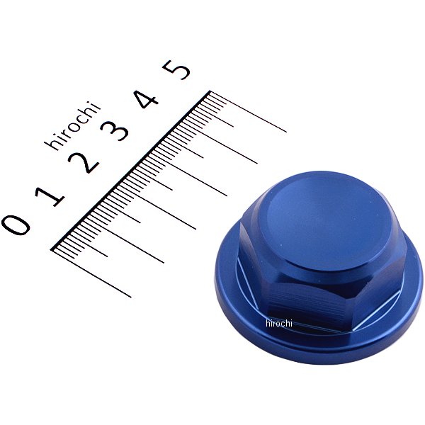 ストリートステアリング ヘッドナット 青